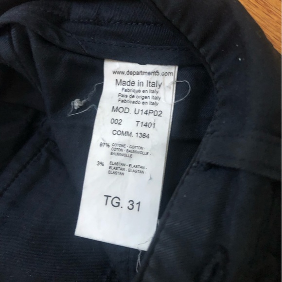 Department Five Navy Chinos - Picture 4 of 5